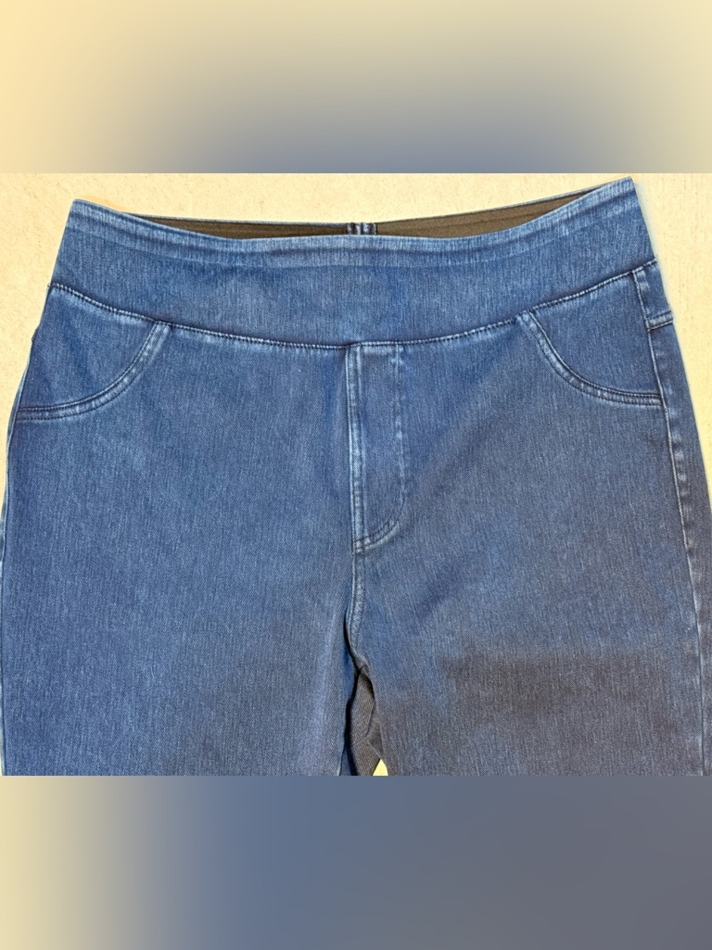 Halara Women's Denim Jean Leggings Jeggings Large L - Picture 2 of 5